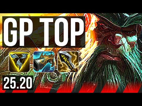 GANGPLANK vs GAREN (TOP) | 16/3/7, Godlike, 600+ games | EUW Master | 25.20