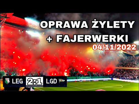 OPRAWA ŻYLETY + FAJERWERKI - Legia 2:1 Lechia (04.11.2022) | Legia TV