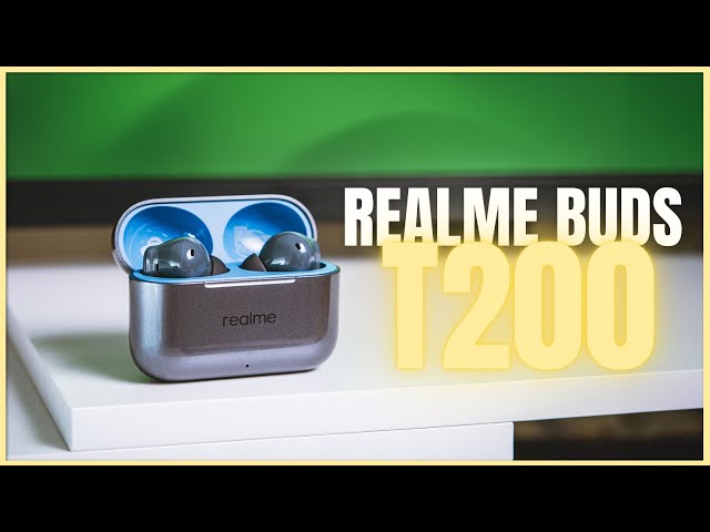 Vídeo relacionado con realme Buds T200 Auriculares Inalámbricos con 32dB ANC, 50H de Batería, Auriculares Bluetooth TWS In-Ear con 12,4 mm Hi-Res Audio Controlador y 3D Audio Espacial, IP55 Audífonos, Gris