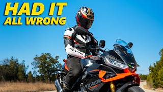 Maybe I was Wrong about Big Power Bikes... (Aprilia Tuono V4)