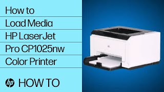 How to Load Media in the HP LaserJet Pro CP1025nw Color Printer