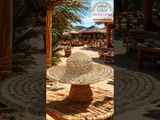 طاقية خوص خضراء (كبير)