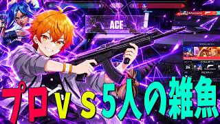Valorantのプロなら１人ｖｓ雑魚５人でも余裕でＡＣＥ取れる説を検証してみた - Valorant