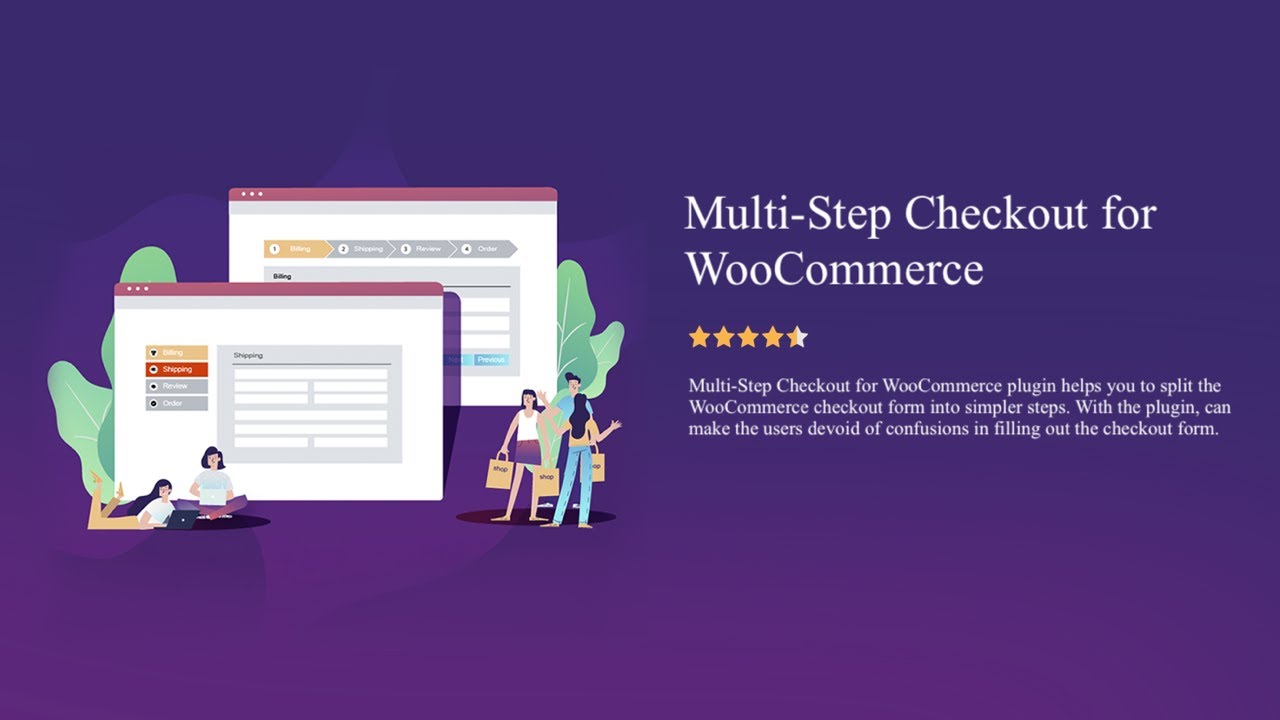 MultiStep Checkout for WooCommerce - Split up your WooCommerce Checkout form into simpler steps.