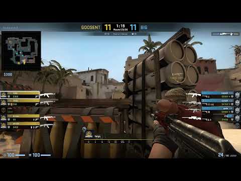 CS:GO POV Demo GODSENT felps (25/19) vs BIG (de_mirage)