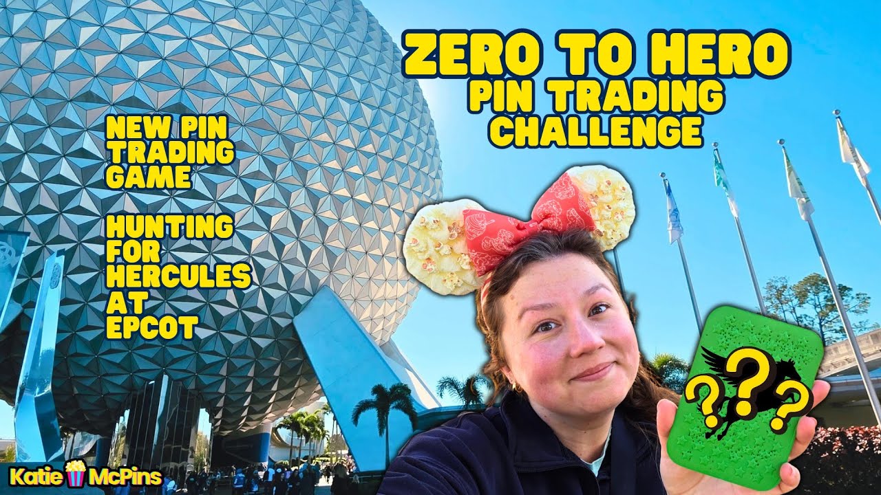 EPCOT Disney Pin Trading - ZERO to HERO - Our NEW Pin Trading Challenge! (Feb 2026)
