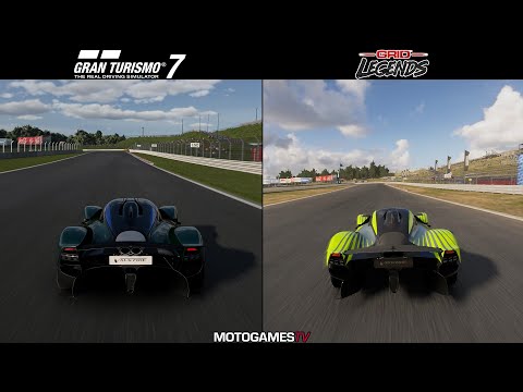 Gran Turismo 7 vs GRID Legends - Aston Martin Valkyrie at Fuji International Speedway Comparison