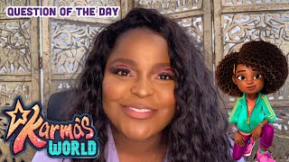 Question of the Day: Asiahn Bryant (The Voice of Karma) | Karma's World | Netflix video
