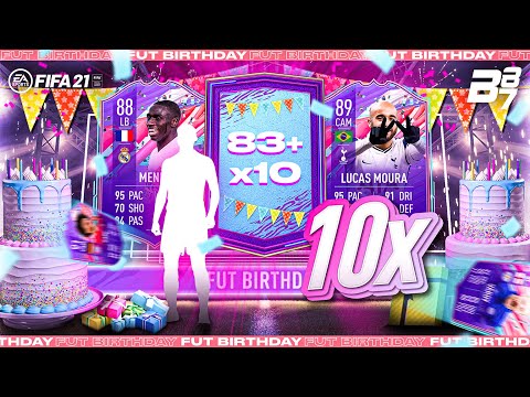 X10 TEN 83+ RATED RARE PLAYERS PACKS! FUT BIRTHDAY PACK OPENING! | FIFA 21 ULTIMATE TEAM