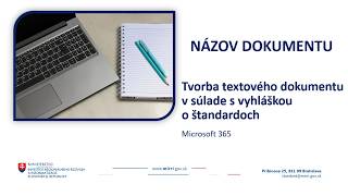 Názov dokumentu - Ako na názov textových dokumentov