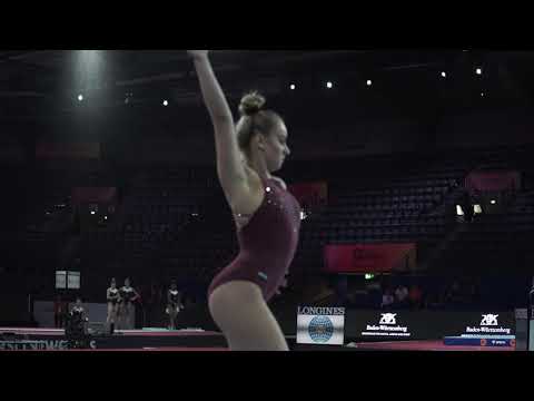 Laney Madsen BUL FX podium training - 2019 World Championships in Stuttgart