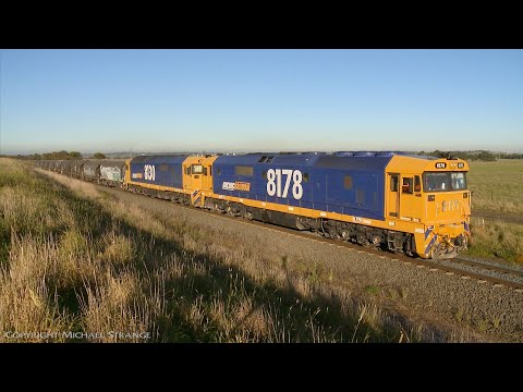 3GK7 Pacific National Grain Train - PoathTV Australian Rail Freight Transport