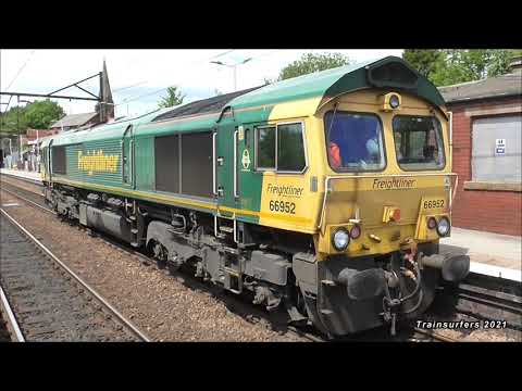 Freightliner Class 66 No 66952 on 0Z66 Guide Bridge Yd - Leeds Balm Rd @ Guide Bridge on 16.06.21 HD