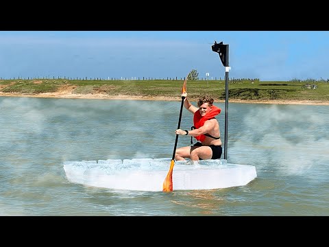 YouTuber Attempts To Cross The World's Hottest Lake In A Homemade Ice Boat