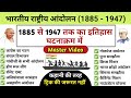 भारतीय राष्ट्रीय आंदोलन 1885 1947 1885 से 1947 तक 