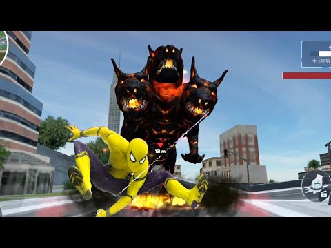 Flying Rope Spider Vs Monster Dog Vs City Gangster | Superhero Spider City Rescue - Android GamePlay