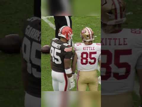 #49ers Brock Purdy and George Kittle had some classic moments with Myles Garrett on Sunday 😅