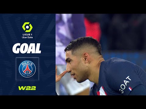 Goal Achraf HAKIMI (38' - PSG) PARIS SAINT-GERMAIN - TOULOUSE FC (2-1) 22/23