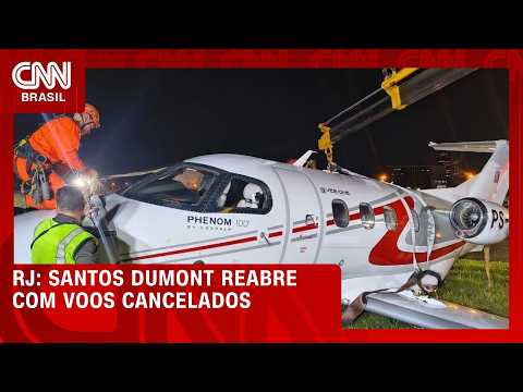 Pista do Aeroporto Santos Dumont é liberada após falha de avião | CNN NOVO DIA