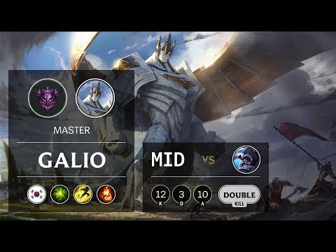 Galio Mid vs Talon - KR Master Patch 9.21