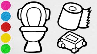 How to Draw a Toilet | Easy Step by Step for Beginners