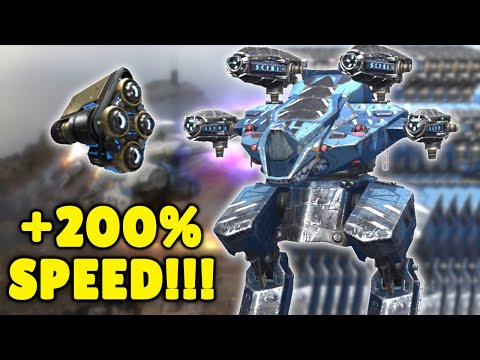 Crazy! ULTRA SPEED RHINO With NITRO Unit Fast Like The Wind | War Robots Max Mk2 Gameplay WR