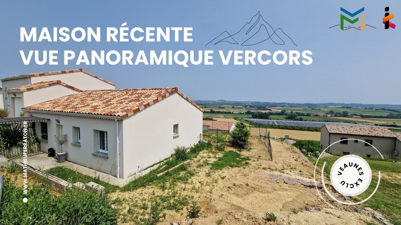 Maison 4 pièces 91 m2 vue Vercors Veaunes Maison 4 pièces 91 m2 vue Vercors Veaunes