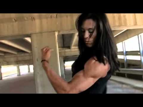 Muscular Calves Fitness Model Flexing Girl Workout Blonde Muscle
