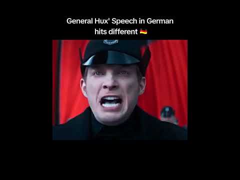 General Hux' Speech in German 😲🔥#shorts  #starwars