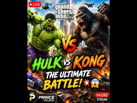🔴 GTA 5 LIVE – HULK 🟢 vs KING KONG 🦍 | THE ULTIMATE BATTLE! 💥😱 EP-002