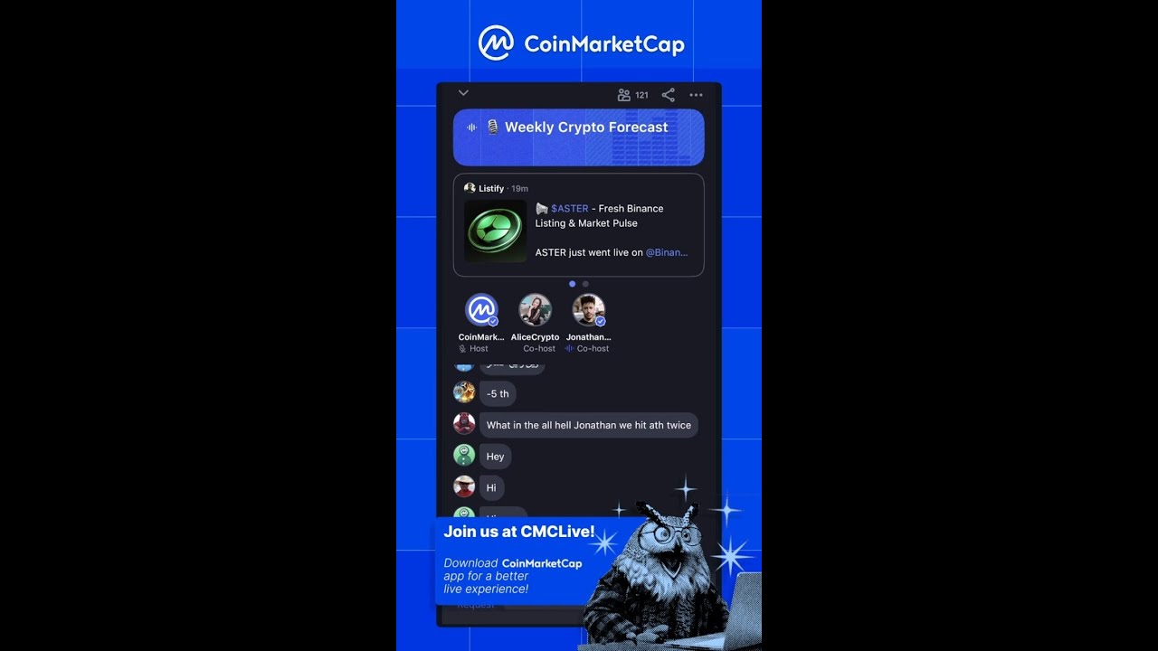 Weekly Crypto Forecast: Bitcoin ATH, Aster & more!