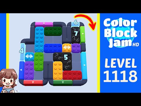Color Block Jam Level 1118 Solution Walkthrough