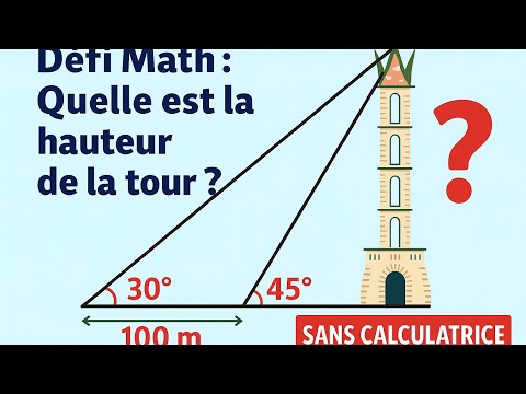 Défi Math: Pouvez-vous trouver la hauteur de la tour? Math Gil.