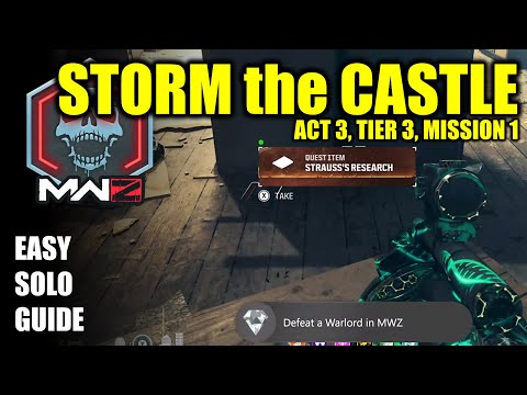 COD MW3 Zombies, Storm the Castle Solo mission guide (Act 3, Tier 3, Mission 1)