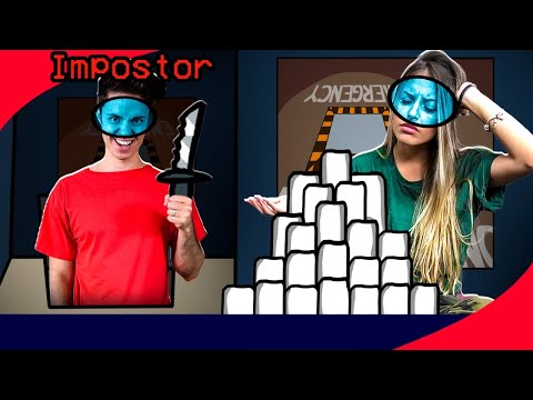 JOGAMOS AMONG US NA VIDA REAL EM UM SUPER PARQUE DE CAMA ELÁSTICA! - (Impostor IQ 9,999,999)