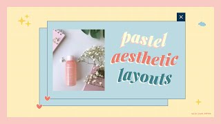 Cute pastel aesthetic layouts  *:･ﾟ✧  | withloveames
