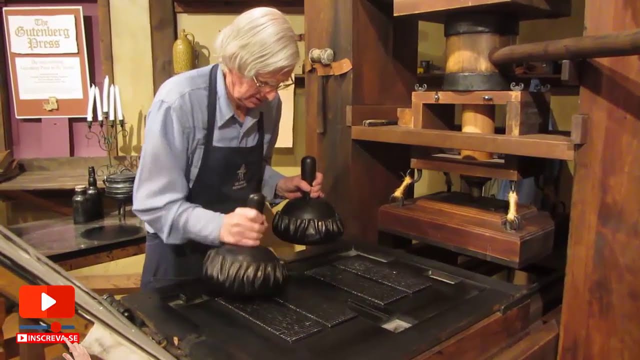Como funciona uma impressora Gutenberg