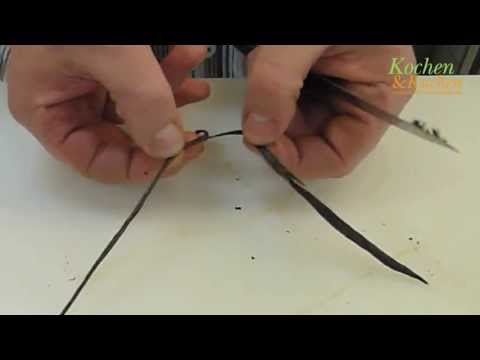 Vanilleschote auskratzen