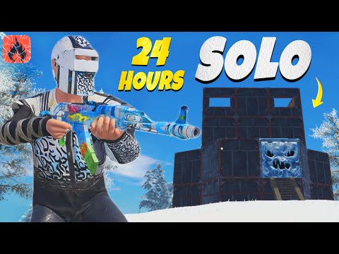 SOLO 24 HOURS SURVIVE ON SNOW | Oxide Survival Island | 8848 LUFFY #oxide #rust #оксайд 