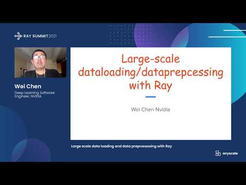Large Scale Data Loading and Data Preprocessing with Ray