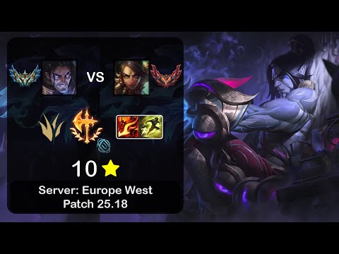 Sylas Jungle vs Nidalee - EUW Challenger - Patch 25.18