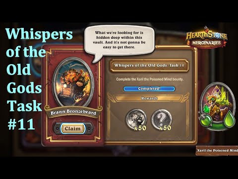 Whispers of the Old Gods: Task #11 : Xaril, the Poisoned Mind Normal : Hearthstone Mercenaries