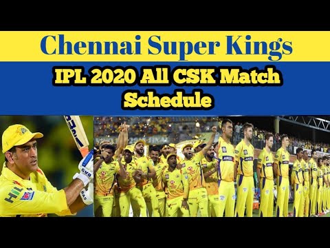 IPL 2020 Chennai Super Kings All Match Schedule | CSK Full Schedule 2020 | Tamil