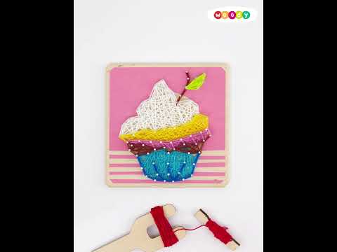 Миниатюра изображения товара Набор для творчества «изонить» Woody Цвик-Арт. Капкейк / 03342