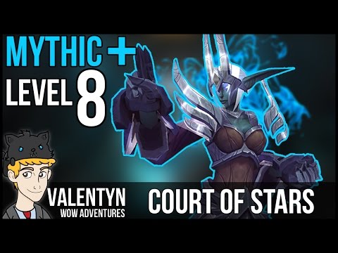 Warcraft Mythic Plus 8 - Court of Stars - Necrotic & Teeming