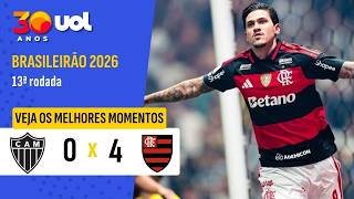 ATLÉTICO-MG 0 X 4 FLAMENGO | FLA GOLEIA E AUMENTA CRISE NO GALO | MELHORES MOMENTOS | BRASILEIRÃO