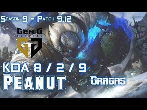 Gen Peanut GRAGAS vs KARTHUS Jungle - Patch 9.12 KR Ranked