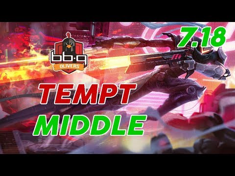 bbq OLIVERS Tempt Lucian Mid Patch 7.18 Pro Replay