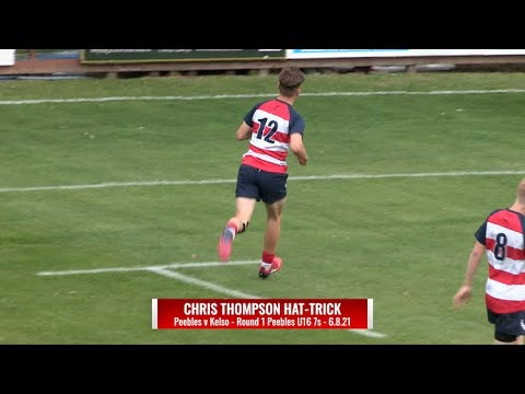 RUGBY: CHRIS THOMSON HAT TRICK FOR PEEBLES U16s v KELSO AT THE  PEEBLES U16 7s - 6.8.21