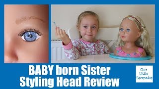 BABY born Sister Styling Head Review Unboxing - French Braid Challenge